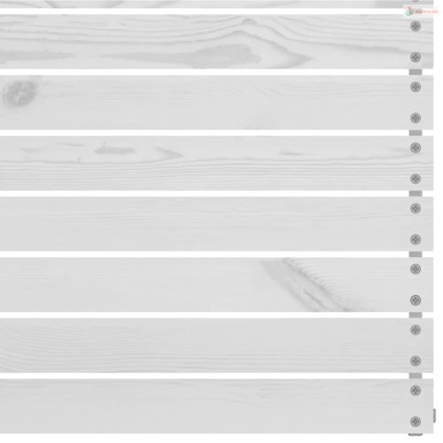 3 részes fehér tömör fenyőfa kerti ülőgarnitúra