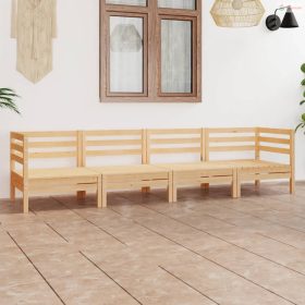 4 részes tömör fenyőfa kerti bútorgarnitúra