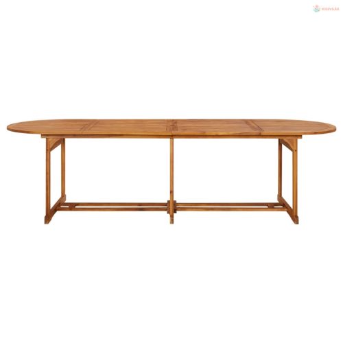 13 részes tömör akácfa kerti étkezőgarnitúra 280x90x75 cm