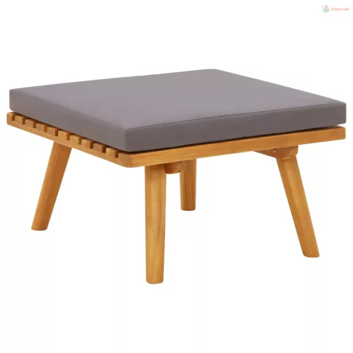 4 részes tömör akácfa kerti ülőgarnitúra párnákkal