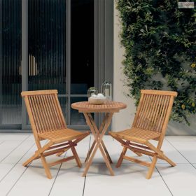 3 részes tömör tíkfa kerti étkezőgarnitúra