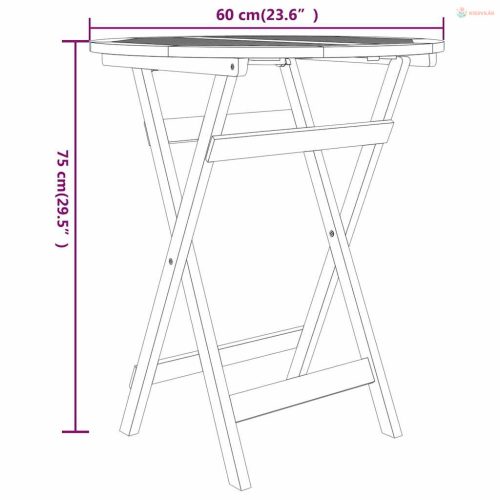 3 részes tömör tíkfa kerti étkezőgarnitúra