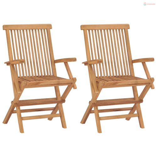 3 részes tömör tíkfa kerti étkezőgarnitúra