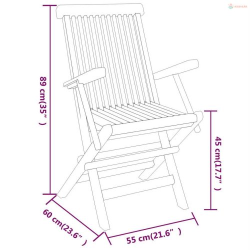 3 részes tömör tíkfa kerti étkezőgarnitúra