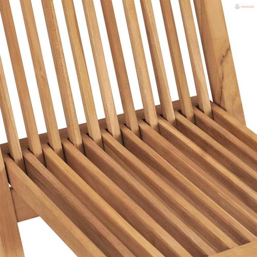 3 részes tömör tíkfa kerti étkezőgarnitúra