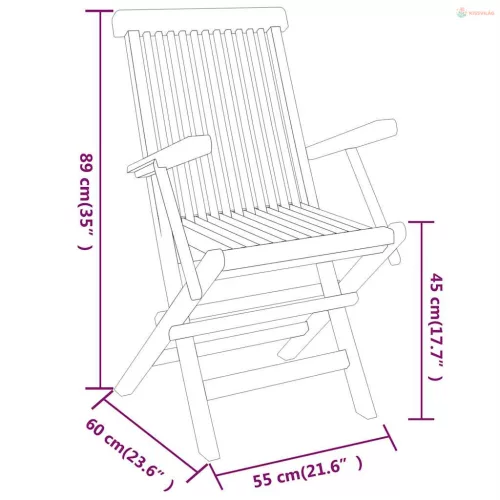 3 részes tömör tíkfa kerti étkezőgarnitúra