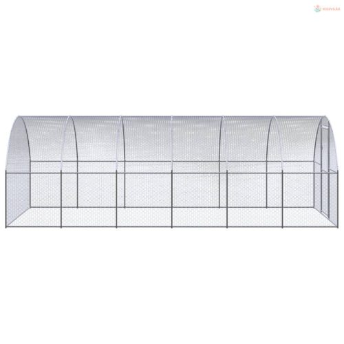 Kültéri horganyzott acél tyúkól 3 x 6 x 2 m