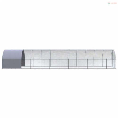 Kültéri horganyzott acél tyúkól 3 x 12 x 2 m