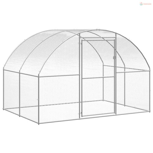 Kültéri horganyzott acél tyúkól 3 x 12 x 2 m