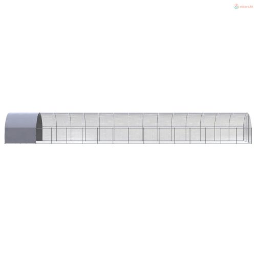 Kültéri horganyzott acél tyúkól 3 x16 x 2 m