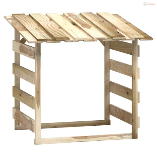 3 db impregnált fenyőfa pergola tetővel 100 x 90 x 100 cm