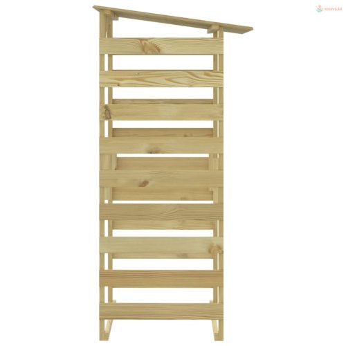 6 db impregnált fenyőfa pergola tetővel 100 x 90 x 200 cm