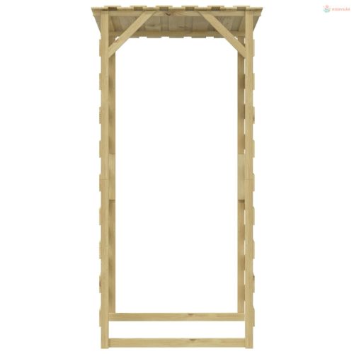 6 db impregnált fenyőfa pergola tetővel 100 x 90 x 200 cm