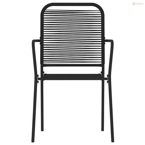 7 részes fekete kerti étkezőgarnitúra