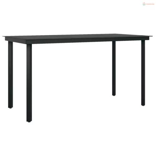 5 részes szürke kerti étkezőgarnitúra