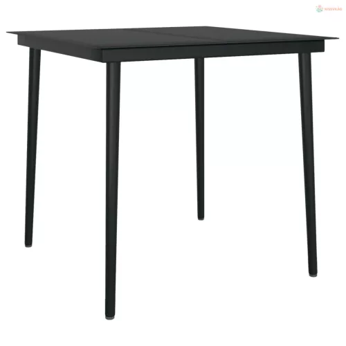 3 részes szürke kerti étkezőgarnitúra