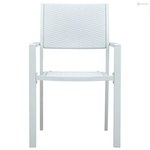 5 részes fehér kerti étkezőgarnitúra