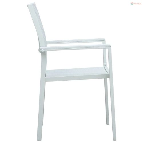 5 részes fehér kerti étkezőgarnitúra