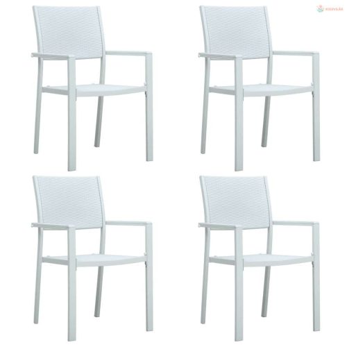 5 részes fehér kerti étkezőgarnitúra