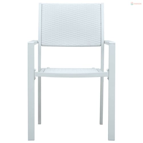 5 részes fehér kerti étkezőgarnitúra