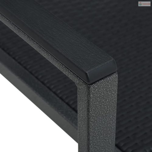 5 részes fekete kerti étkezőgarnitúra