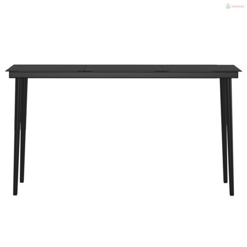 5 részes barna és fekete kerti étkezőgarnitúra párnákkal