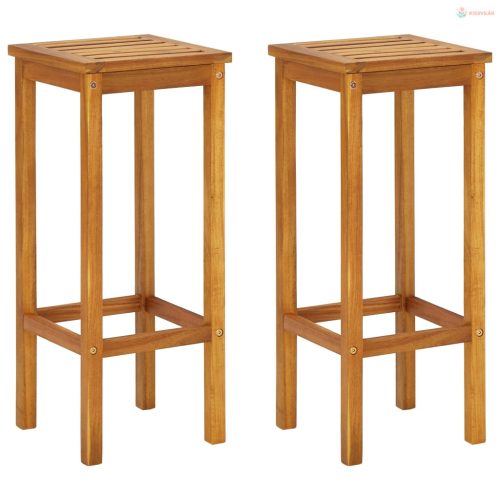 3 részes tömör akácfa erkély bárgarnitúra