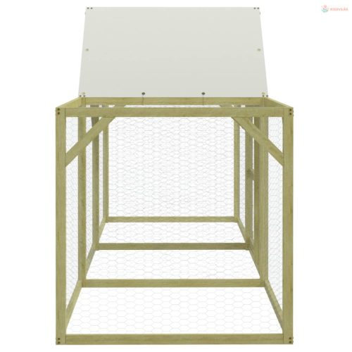 Impregnált tömör fenyőfa tyúkól 300 x 100 x 150 cm