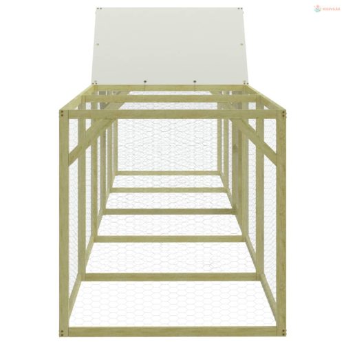 Impregnált tömör fenyőfa tyúkól 500 x 100 x 150 cm