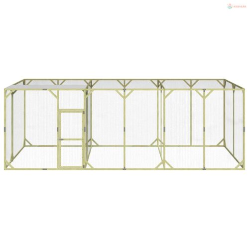 Impregnált tömör fenyőfa tyúkól 600 x 300 x 200 cm