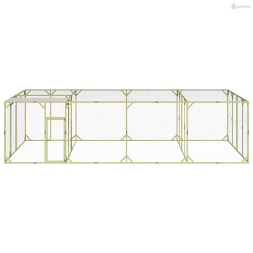 Impregnált tömör fenyőfa tyúkól 800 x 400 x 200 cm