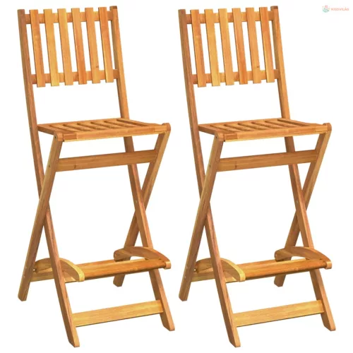 3 részes tömör akácfa kültéri bárgarnitúra