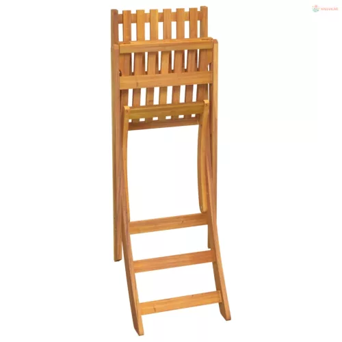 3 részes tömör akácfa kültéri bárgarnitúra