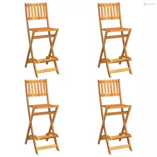 5 részes tömör akácfa kültéri bárgarnitúra