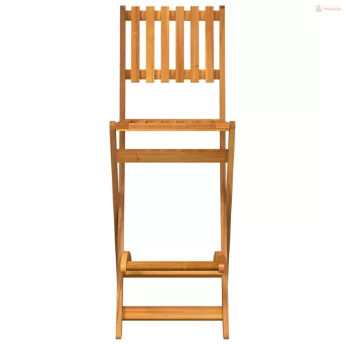 5 részes tömör akácfa kültéri bárgarnitúra