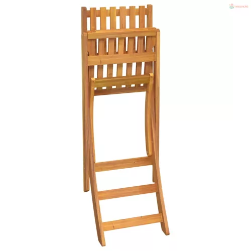 5 részes tömör akácfa kültéri bárgarnitúra