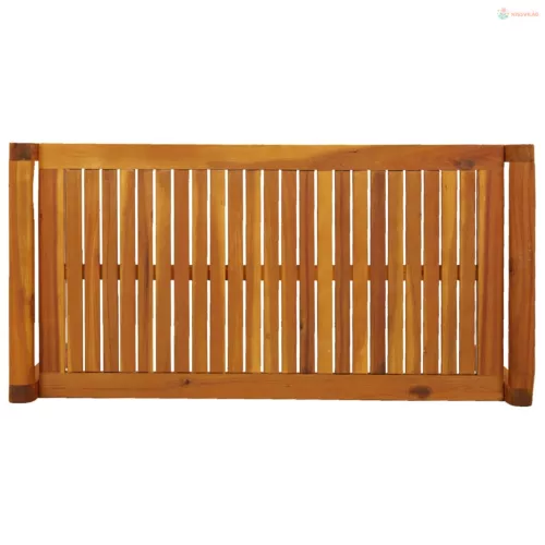 2 részes tömör fa kerti ülőgarnitúra sötétszürke párnákkal