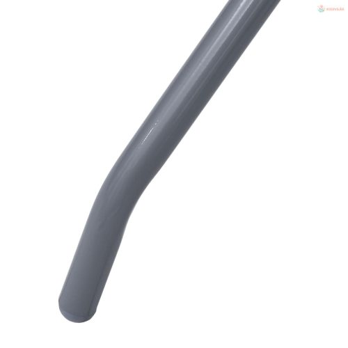 Világosszürke acél és üveg kerti asztal 60 cm