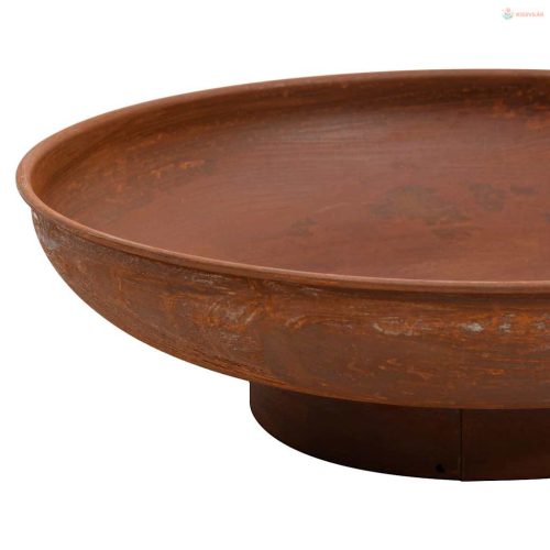 Acél tűztál 57 cm