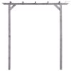 Szürke impregnált fenyőfa kerti pergola 200 x 40 x 205 cm