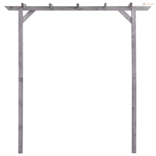 Szürke impregnált fenyőfa kerti pergola 200 x 40 x 205 cm