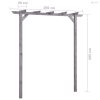 Szürke impregnált fenyőfa kerti pergola 200 x 40 x 205 cm