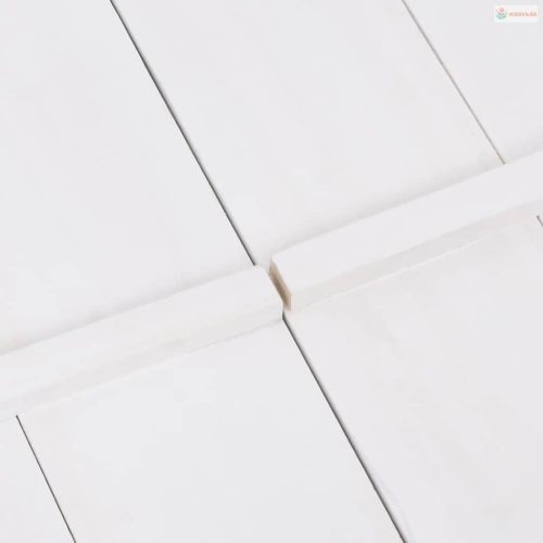 Fehér fenyőfa homokozó 95 x 90 x 15 cm