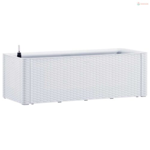 Fehér kerti magaságyás önöntöző rendszerrel 100 x 43 x 33 cm