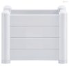 Fehér kerti PP magaságyás 43 x 43 x 35 cm
