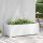 Fehér kerti PP magaságyás 100 x 43 x 35 cm