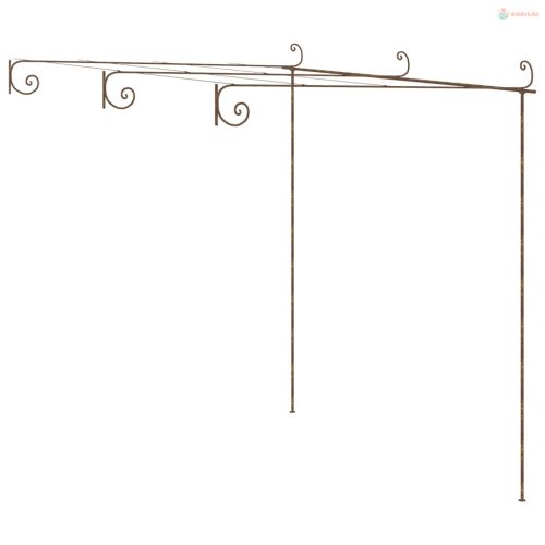 Antik barna vas kerti pergola 3 x 3 x 2,5 m