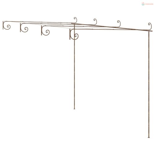 Antik barna vas kerti pergola 4 x 3 x 2,5 m
