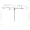 Antik barna vas kerti pergola 4 x 3 x 2,5 m