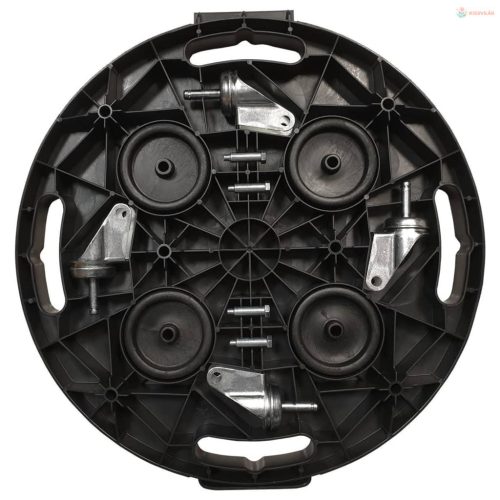 3 db fekete kerekes virágtartó átmérő 40 cm 275 kg